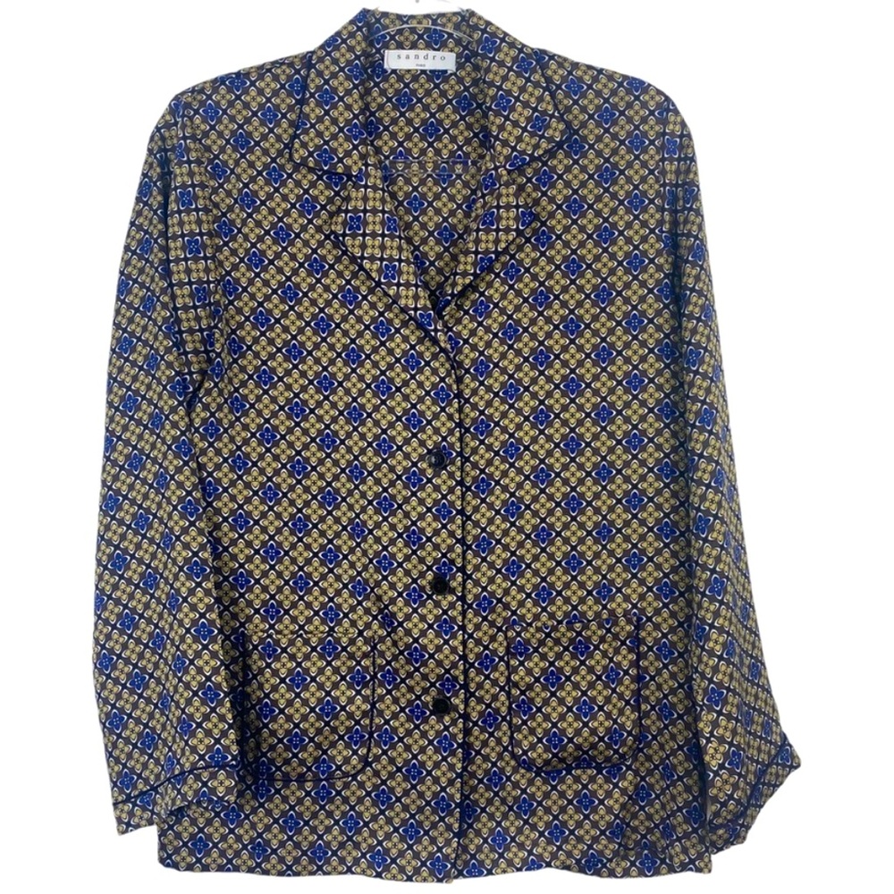 Sandro Luxury Vintage-Style Blouse, size S